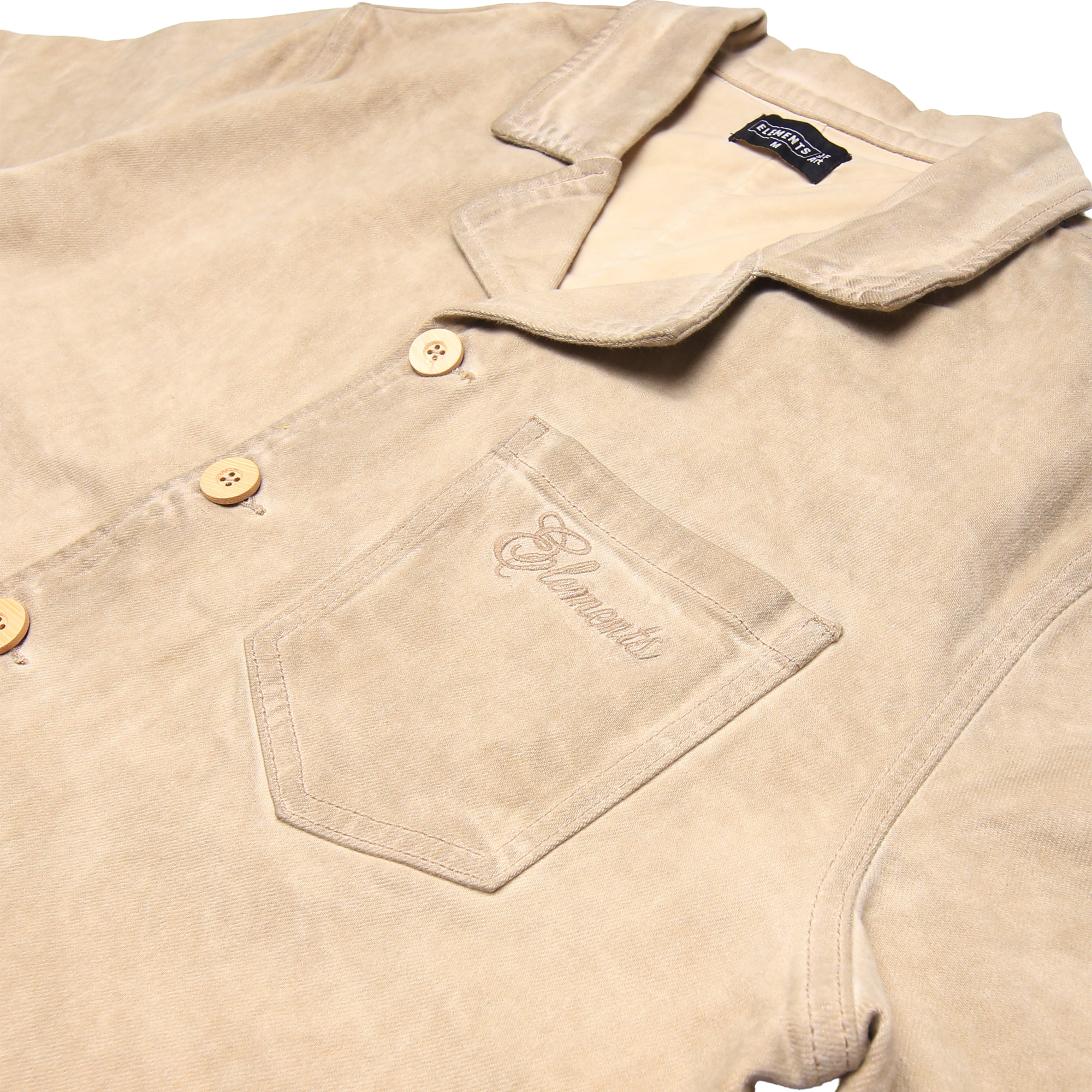 "Wondering" Work Shirt-Beige