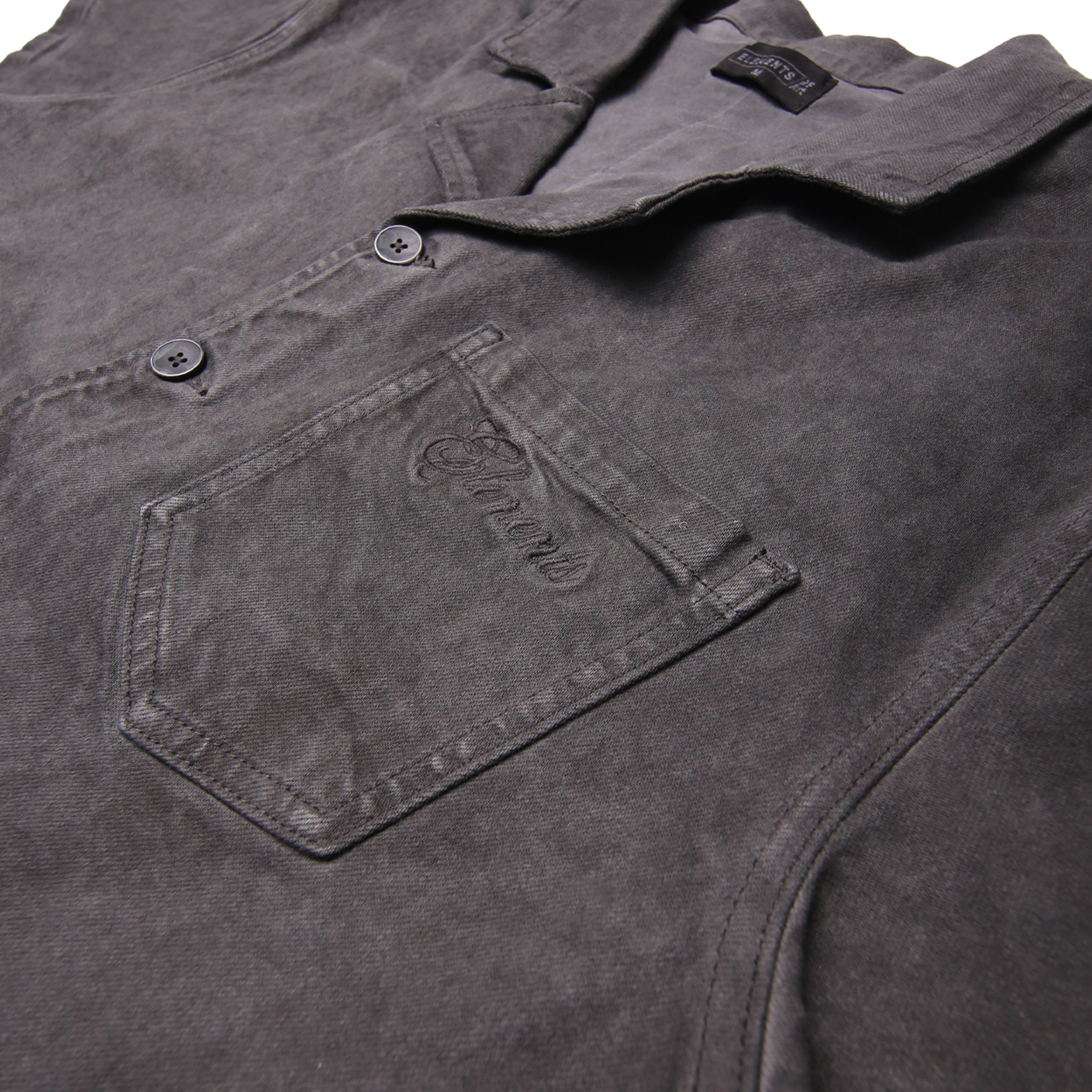 "Wondering" Work Shirt-Washed Grey