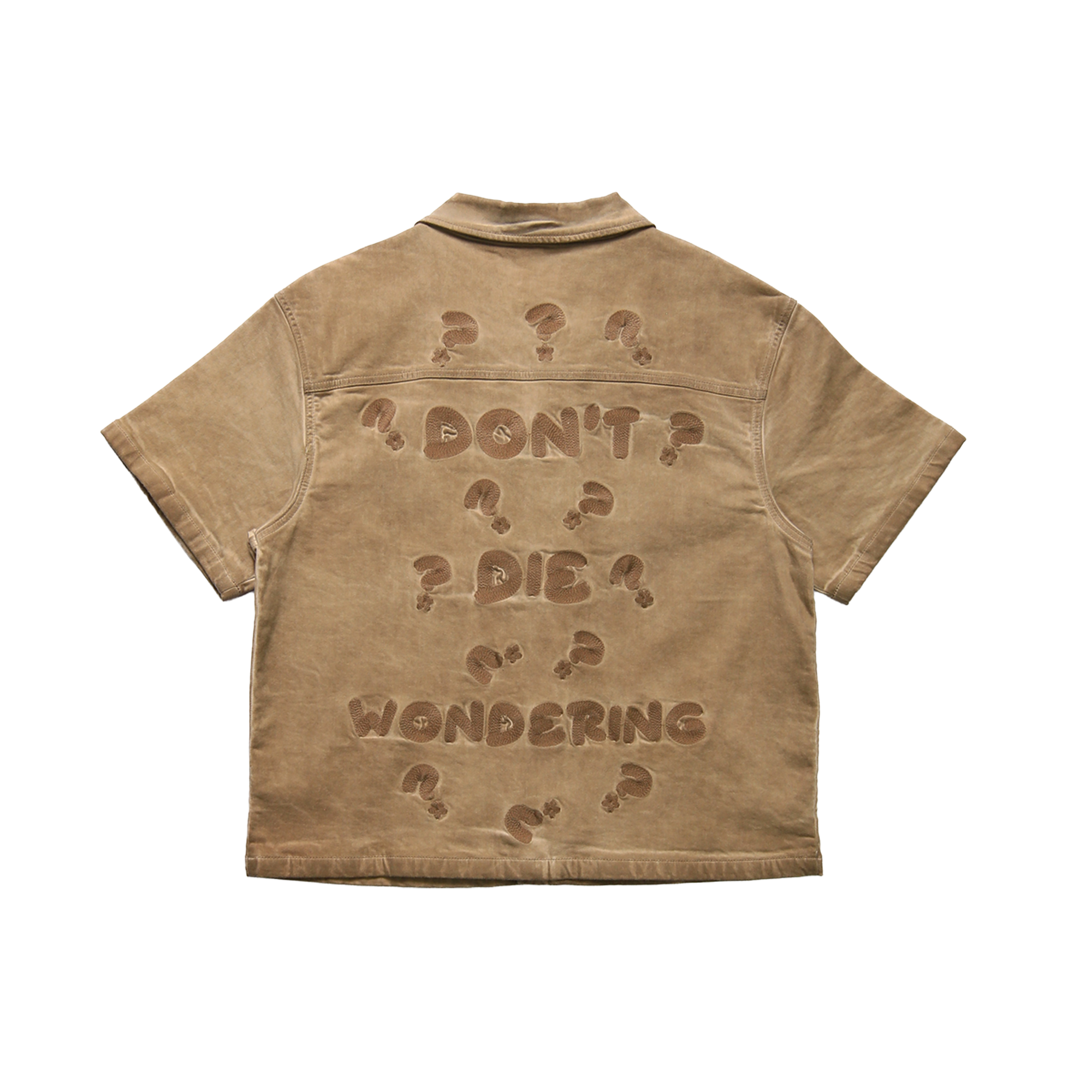 "Wondering" Work Shirt-Beige