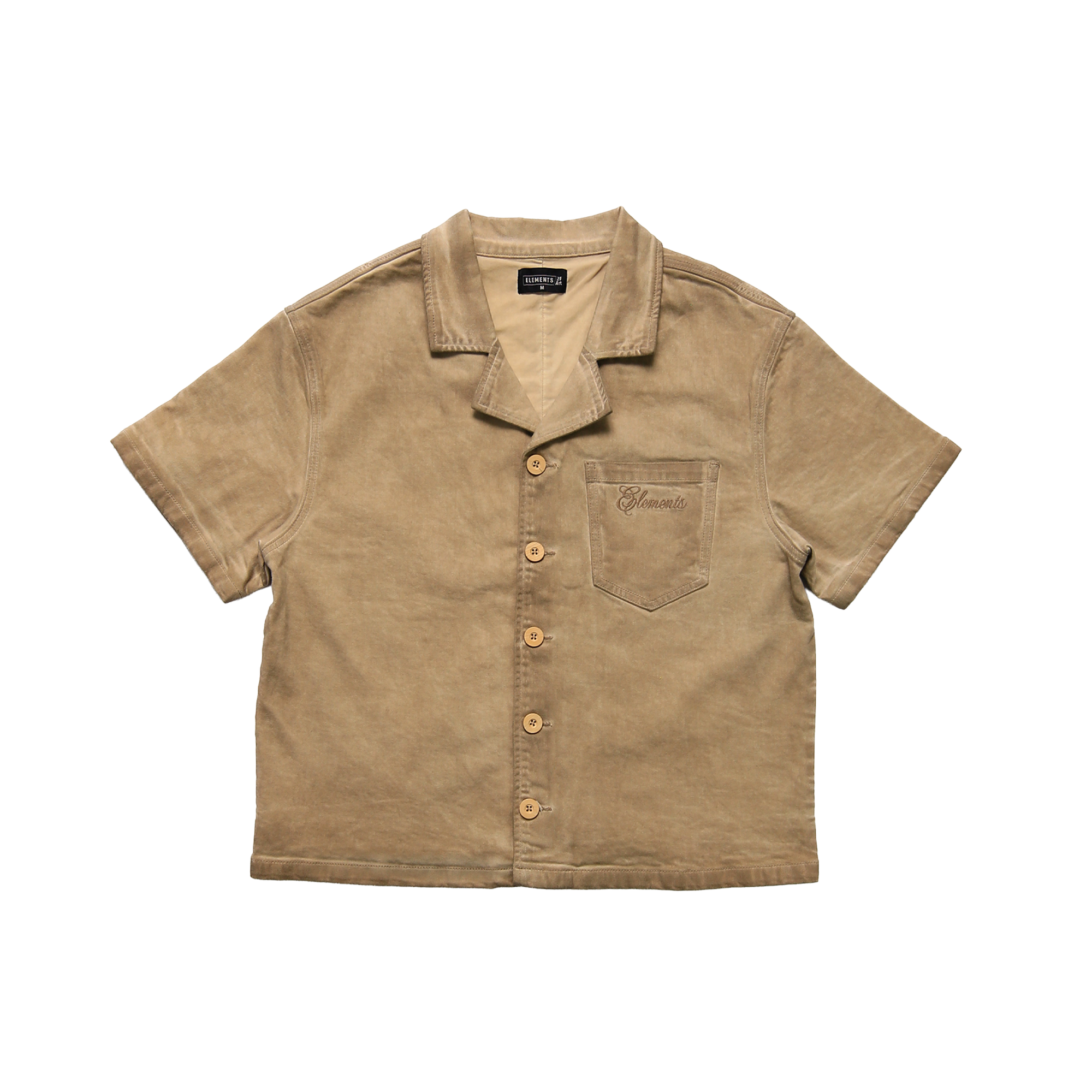 "Wondering" Work Shirt-Beige