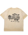 "Elements Resort" Doodle Tee-Brown