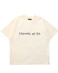 "Elements Resort" Doodle Tee-Beige