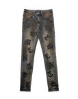 "Scattered" Skinny Jean