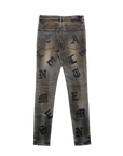 "Scattered" Skinny Jean