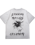 "Spinning Threads" Tee- Black Ombré