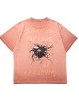 "Spinning Threads" Tee- Light Brown Ombré